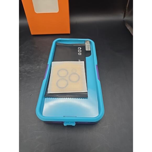 iPhone 15 Pro Max Case Sky Blue/ Light Purple Shockproof - Picture 5 of 7